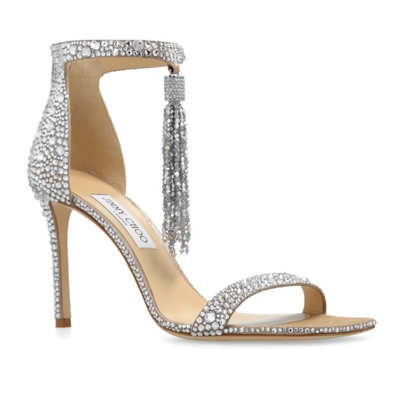 New Jimmy Choo Crystal Vinca 95mm Heel - Picture 1 of 14